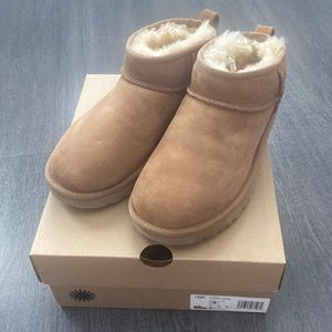 Ugg Classic Ultra Mini Booties Chestnut US7